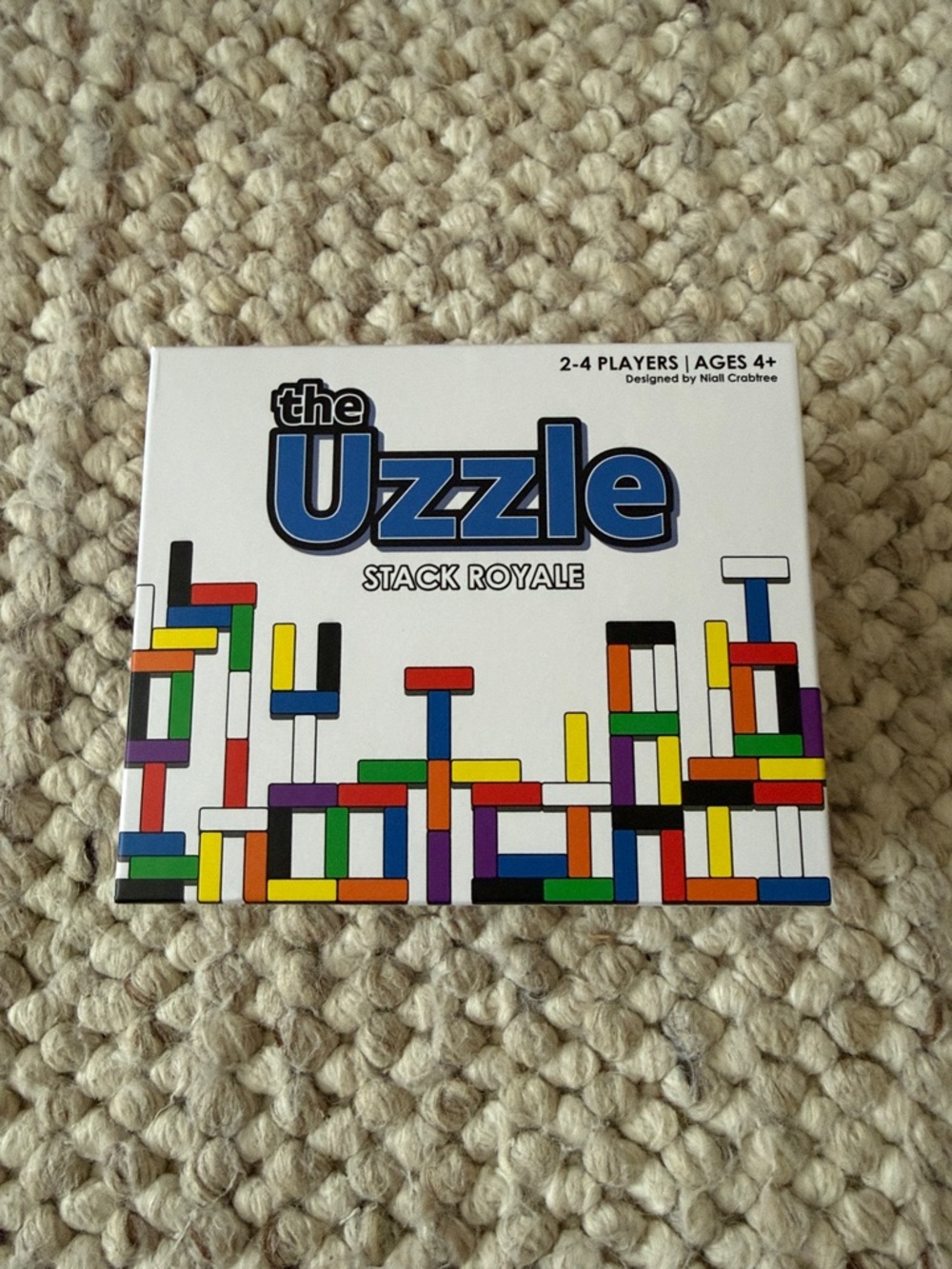 Stack Royale Kids Puzzle Game - White Box with Multicolor Pieces